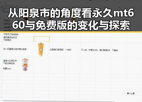从阳泉市的角度看永久mt660与免费版的变化与探索
