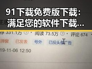 91下载免费版下载：满足您的软件下载需求